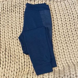 Free people joggers, size M. Interesting suede detail along thigh.